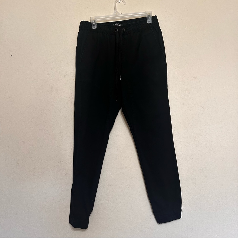 CSG Champs Sports Gear Men’s Jogger Black Drawstring Pants Size Medium